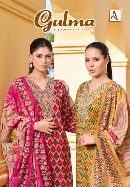 Gulma By Alok Suit Viscose Rayon Karachi Dress Material Wholesale Online
